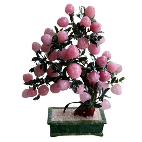 Cây Đào Thạch Anh Hồng 38 quả 90cm