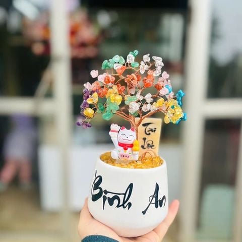 Cây Tài Lộc Thạch Anh Ngũ Sắc Tài lộc - Bình an