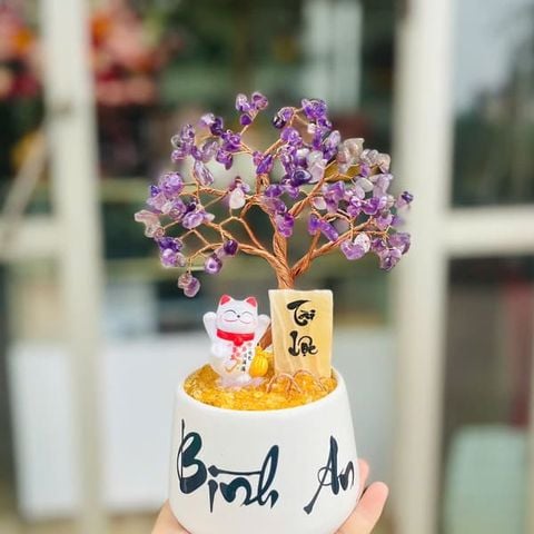 Cây tài lộc Thạch anh tím Tài lộc - Bình an