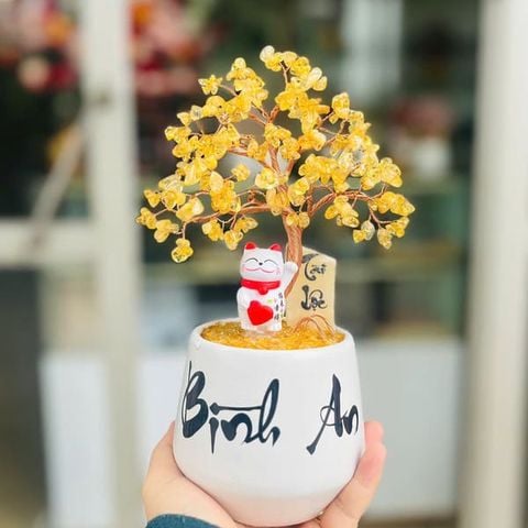 Cây Tài Lộc thạch anh vàng Tài lộc - Bình an