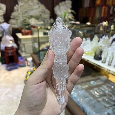  Chày Kim Cang Thạch Anh Trắng 