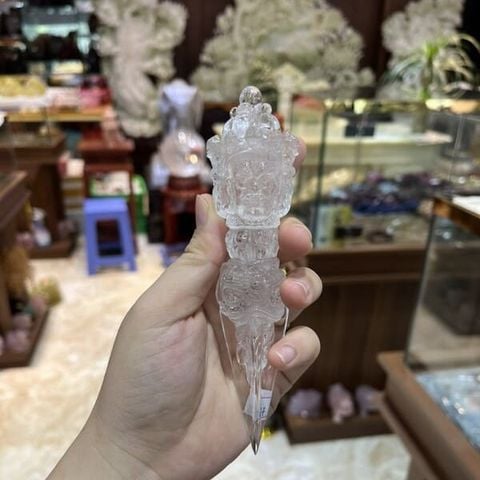 Chày Kim Cang Thạch Anh Trắng 