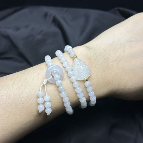 Chuỗi Vòng Tay Bạch Ngọc Mix Hồ Ly và Đồng Điếu Hippi