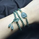  Chuỗi Vòng Tay Lam ngọc Mix Hồ Ly và Đồng Điếu Hippi 