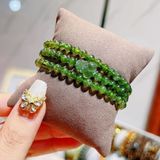  Vòng Tay Thạch Anh Tóc Xanh Mix Tỳ Hưu 