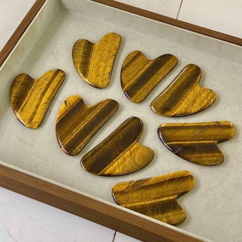 Đá Gua Sha Mắt Hổ