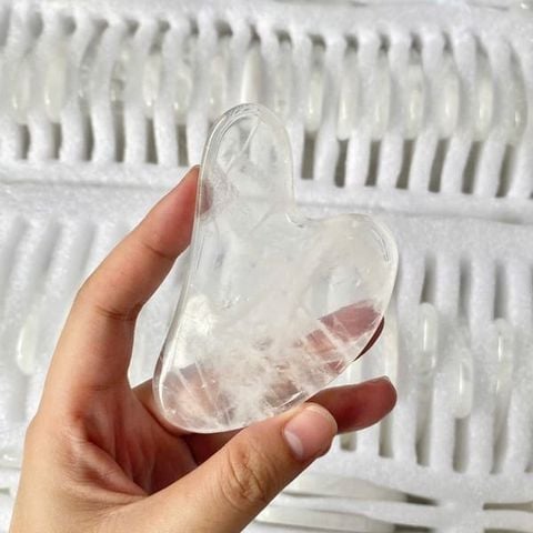 Đá Guasha Thạch Anh Trắng