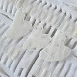  Đá Guasha Thạch Anh Trắng 