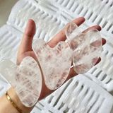  Đá Guasha Thạch Anh Trắng 