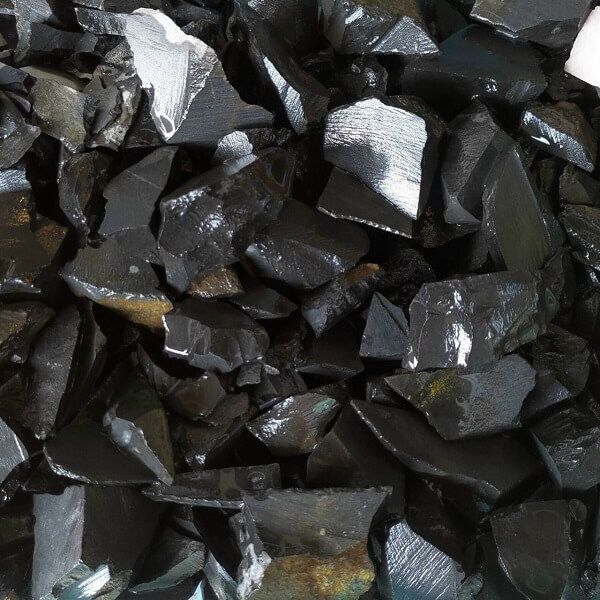  Thạch Anh Onyx đen vụn thô 