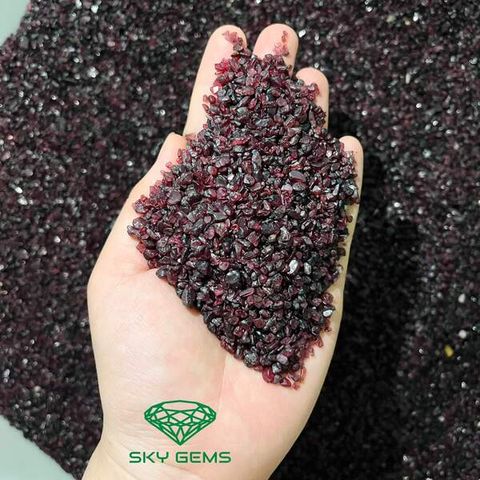  Vụn Cám Ngọc Hồng Lựu (Garnet) 