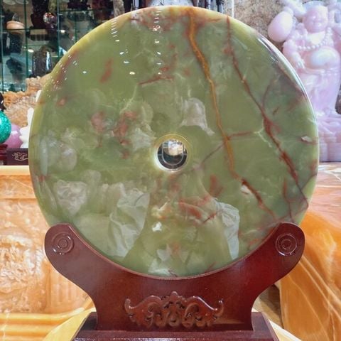 Đồng Điếu Ngọc Onyx Xanh 30cm