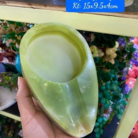  Gạt Tàn Thuốc Ngọc Onyx Xanh 