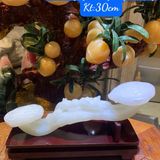  Gậy Như Ý Ngọc Onyx Trắng 30cm M1 