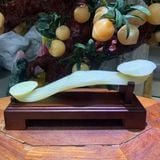  Gậy Như Ý Ngọc Onyx Xanh 30cm 