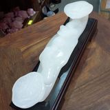  Gậy Như Ý Ngọc Onyx Trắng 30cm 