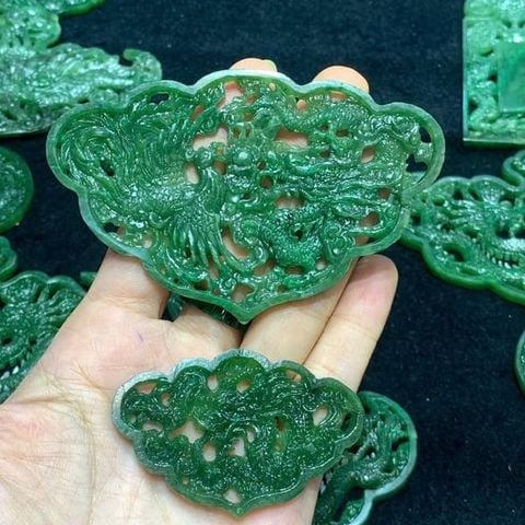 Khánh Ngọc Bích Rồng Phượng 9cm