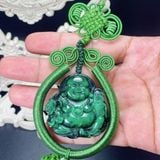  Khánh Treo Xe Ô tô Di Lặc Ngọc Jade Sơn Thủy 