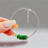  Lắc Tay Bạc Ngũ Điếu Đá Sơn Thuỷ 