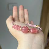  Lắc Tay Dây Cáp Cỏ 4 Lá Mix Lu Thống và Ngũ Điếu Đào Hoa 