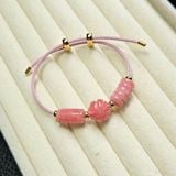  Lắc Tay Dây Cáp Cỏ 4 Lá Mix Lu Thống và Ngũ Điếu Đào Hoa 