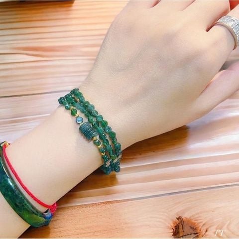Lắc tay lam ngọc mix ngũ điếu