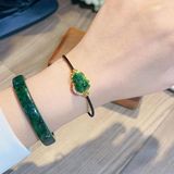  Lắc Tay Tỳ Hưu Đá Quý Bọc Vàng 