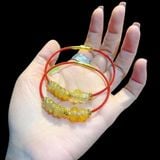  Vòng Tay Tỳ Hưu Tóc Vàng Mix Ngũ Điếu 