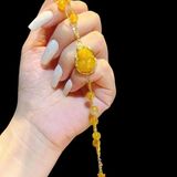  Lắc Tay Vàng Tỳ Hưu Thạch Anh Tóc Vàng 