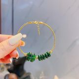  Lắc tay vàng Cỏ 4 lá mix Ngũ điếu Sơn thủy 