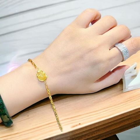 Lắc Tay Vàng Tỳ Hưu Tóc Vàng 10K