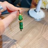  Lắc Tay Tỳ Hưu Đá Sơn Thuỷ Bọc Vàng Mix Ngũ Điếu 