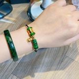  Lắc Tay Lu Thống Dát Vàng Mix Ngũ Điếu Túi Tiền Vàng 10k 