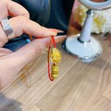  Lắc Tay Tỳ Hưu Tóc Vàng Bọc Vàng Mix Ngũ Điếu 