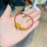  Lắc Tay Tỳ Hưu Tóc Vàng Bọc Vàng Mix Ngũ Điếu 