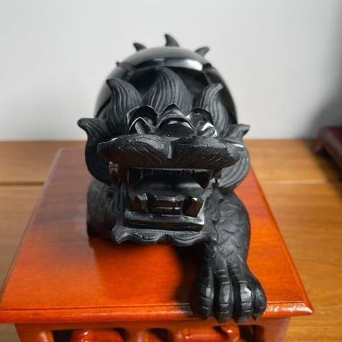 Tượng Long Quy Onyx Đen 3,98kg