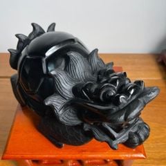 Tượng Long Quy Onyx Đen 3,98kg