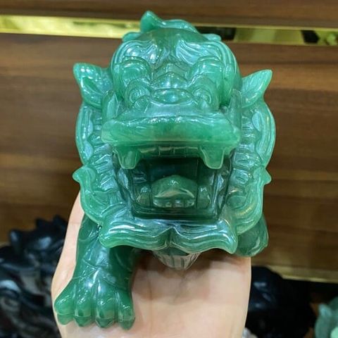 Tượng Long Quy Thạch Anh Xanh 1.95kg