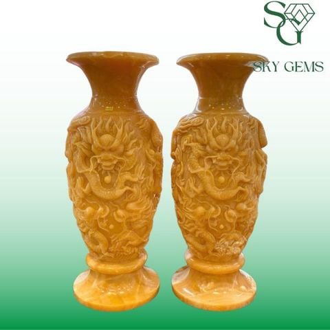 Lục Bình Ngọc Hoàng Long Chạm Cửu Long