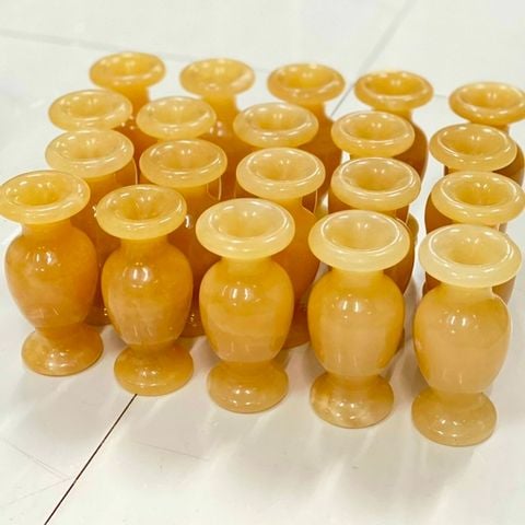 Cặp lục bình ngọc Hoàng long 12cm