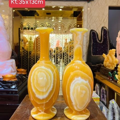 Cặp Lục Bình Ngọc Hoàng Long