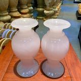  Cặp Lục Bình Tài Lộc Ngọc Onyx Hồng 20cm 