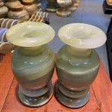  Cặp Lục Bình Ngọc Onyx Xanh 20cm 