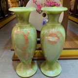  Lục Bình Phong Thủy Ngọc Onyx Xanh 40cm 