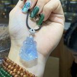 Mặt Dây Chuyền Hồ Ly Chúa Đá Aquamarine 