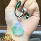  Mặt Dây Chuyền Hồ Ly Chúa Ngọc Cẩm Thạch Xanh Lý 