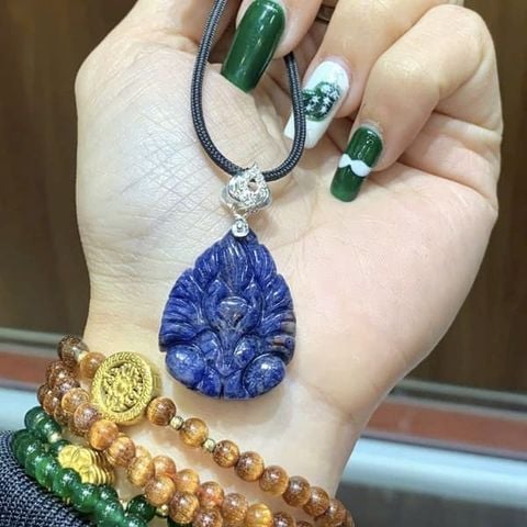 Mặt Dây Chuyền Hồ Ly Chúa Lapis Lazuli