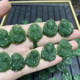 Mặt Dây Chuyền Hồ Ly Chúa Ốm Hoa Ngọc Bích 