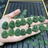  Mặt Dây Chuyền Hồ Ly Chúa Ốm Hoa Ngọc Bích 