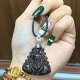  Mặt Dây Chuyền Hồ Ly Chúa Thạch Anh Tóc Đen 